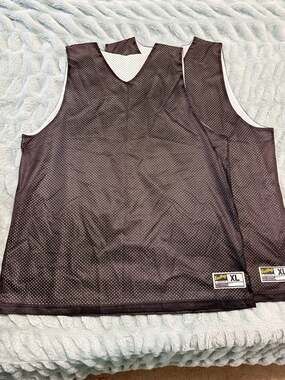2 -Eastboy Vintage Reversible Mesh Athletic Jersey Tank Top Black White XL